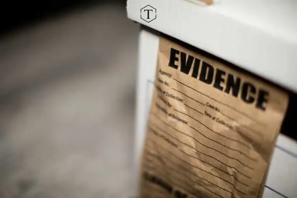 a police evidence box
